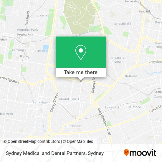 Sydney Medical and Dental Partners map