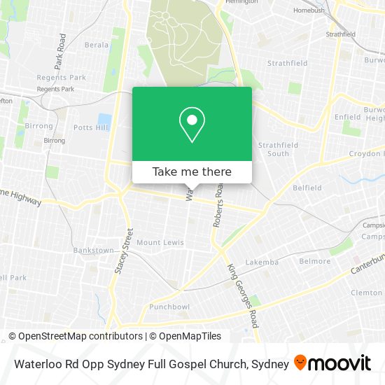 Waterloo Rd Opp Sydney Full Gospel Church map