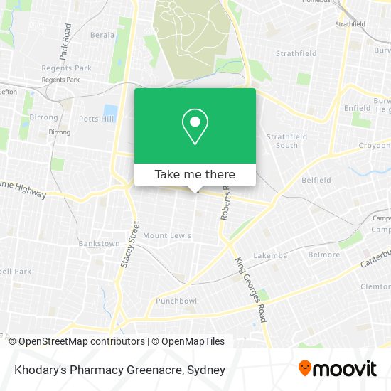 Khodary's Pharmacy Greenacre map
