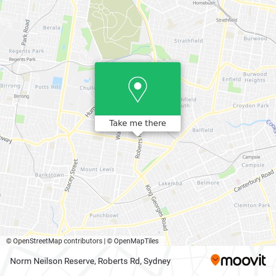 Norm Neilson Reserve, Roberts Rd map