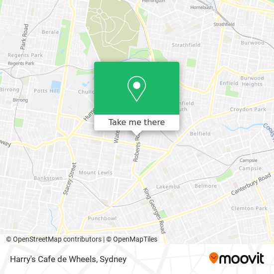 Harry's Cafe de Wheels map