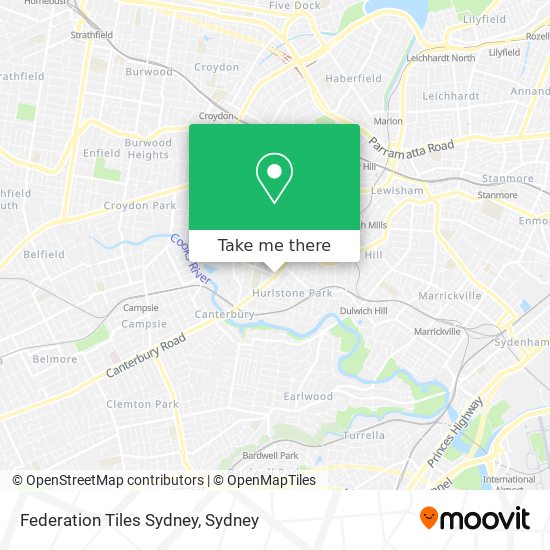 Mapa Federation Tiles Sydney
