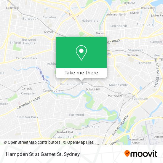 Hampden St at Garnet St map