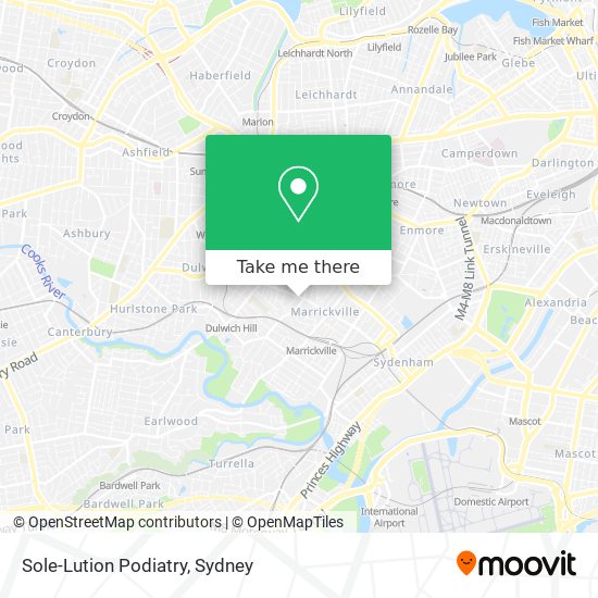 Sole-Lution Podiatry map