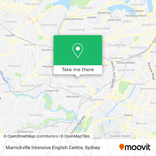 Marrickville Intensive English Centre map