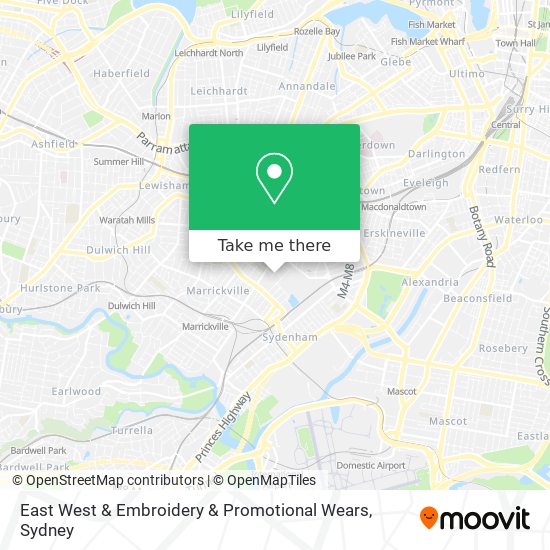 East West & Embroidery & Promotional Wears map