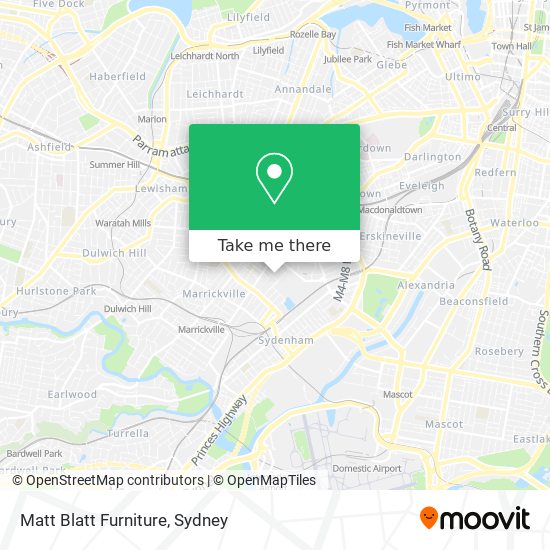 Matt Blatt Furniture map