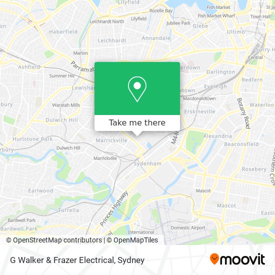 G Walker & Frazer Electrical map