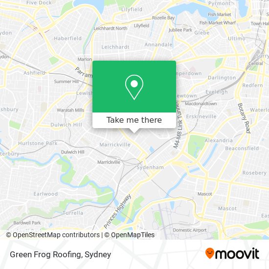 Green Frog Roofing map