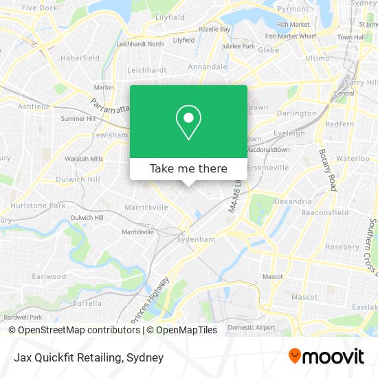 Mapa Jax Quickfit Retailing