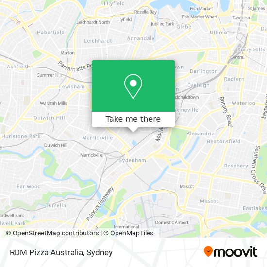 RDM Pizza Australia map
