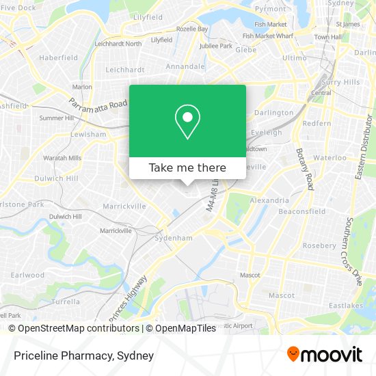 Mapa Priceline Pharmacy