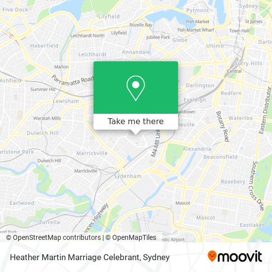 Heather Martin Marriage Celebrant map