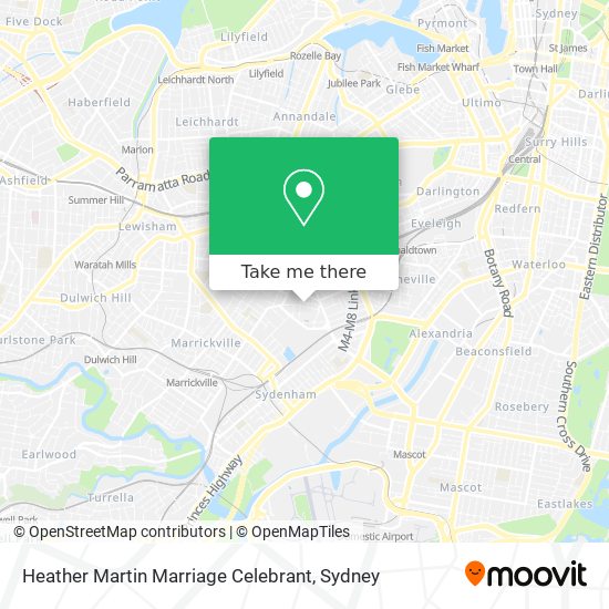 Mapa Heather Martin Marriage Celebrant