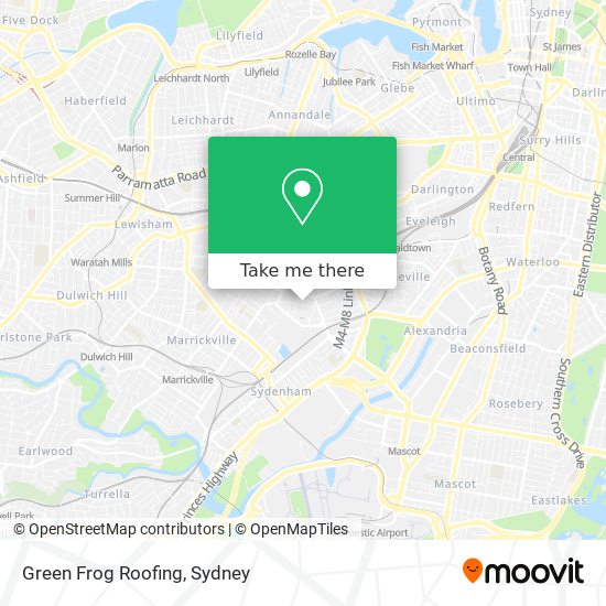 Mapa Green Frog Roofing