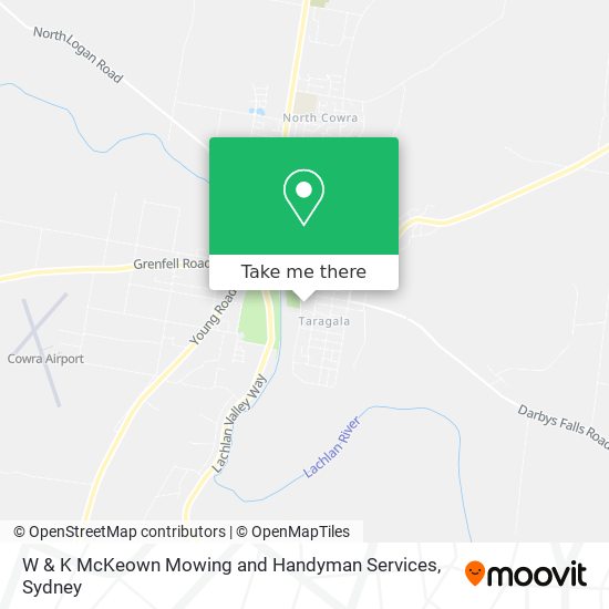 W & K McKeown Mowing and Handyman Services map