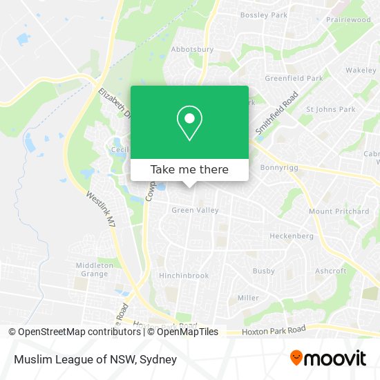 Mapa Muslim League of NSW