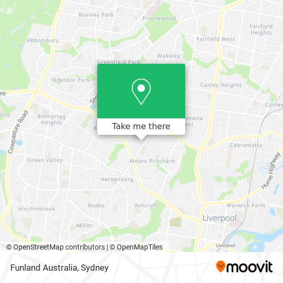 Funland Australia map