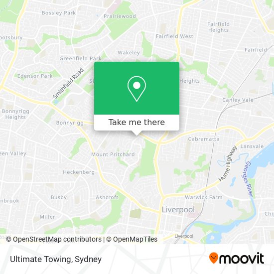 Ultimate Towing map