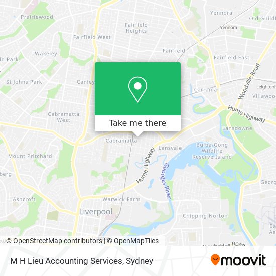 M H Lieu Accounting Services map