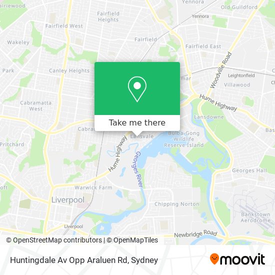 Huntingdale Av Opp Araluen Rd map