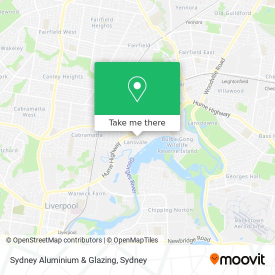 Sydney Aluminium & Glazing map