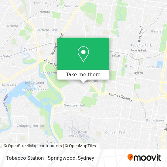 Tobacco Station - Springwood map