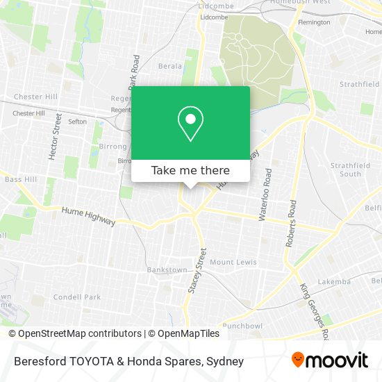 Beresford TOYOTA & Honda Spares map