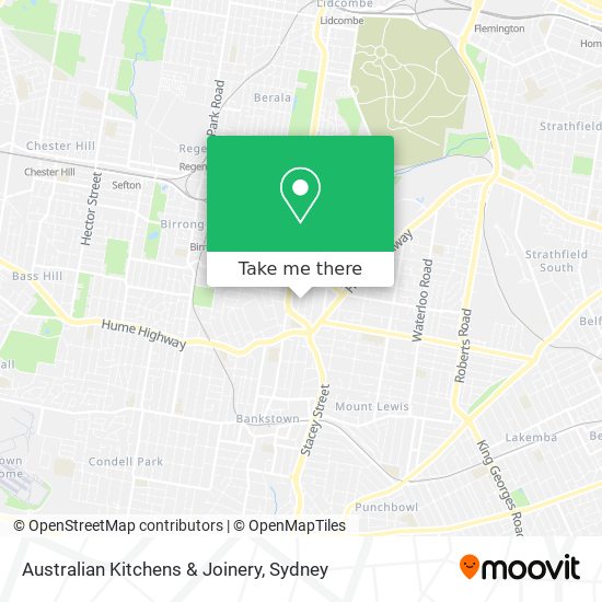 Australian Kitchens & Joinery map