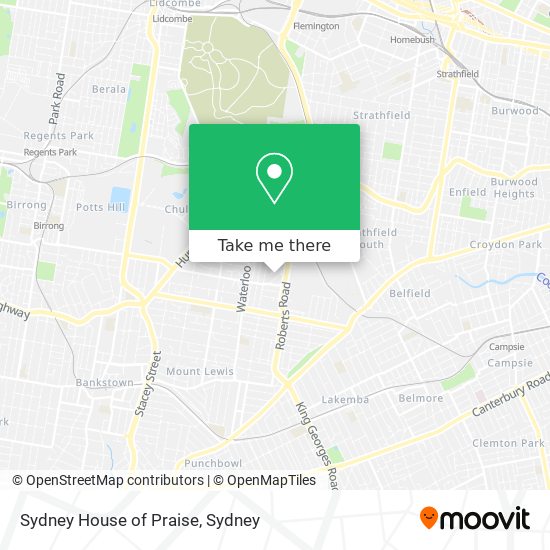 Sydney House of Praise map