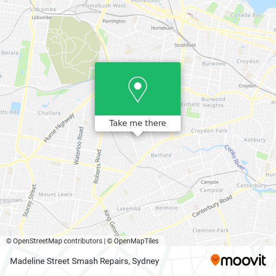 Madeline Street Smash Repairs map