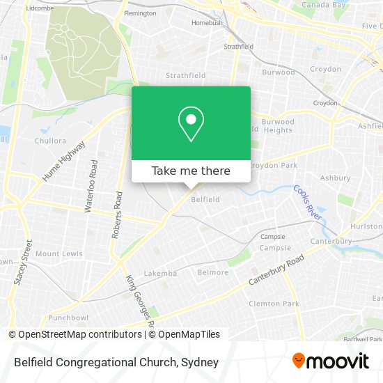 Belfield Congregational Church map