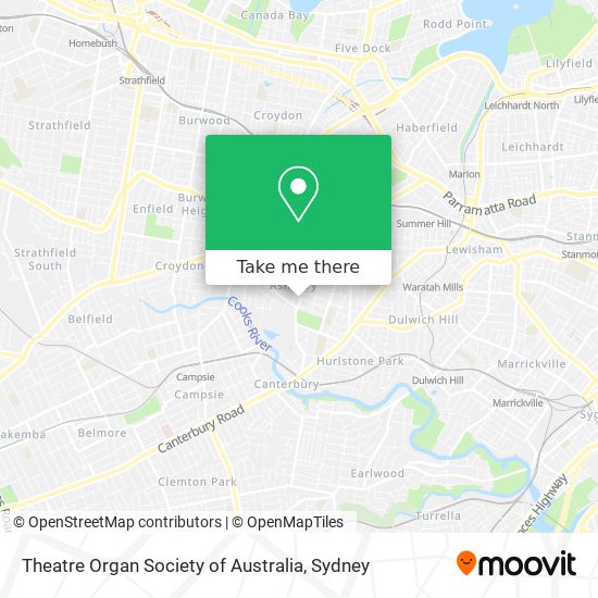 Theatre Organ Society of Australia map