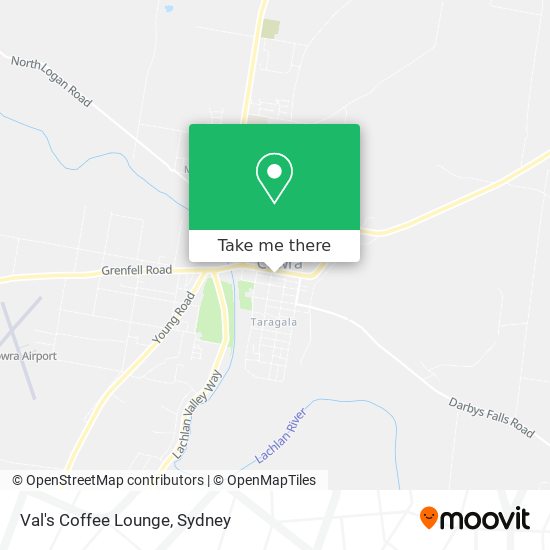 Val's Coffee Lounge map