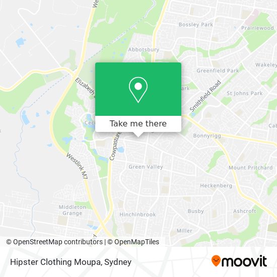 Hipster Clothing Moupa map