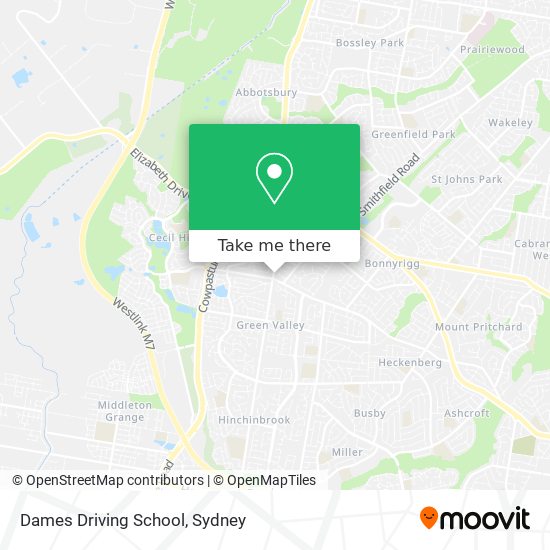 Dames Driving School map