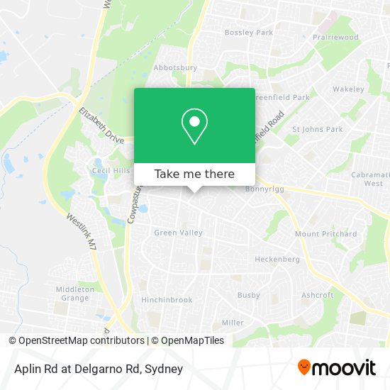 Aplin Rd at Delgarno Rd map