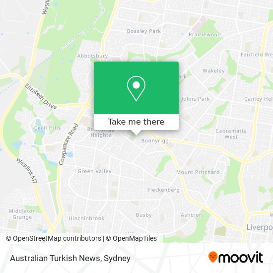 Australian Turkish News map