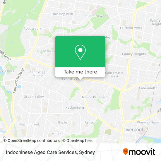 Indochinese Aged Care Services map