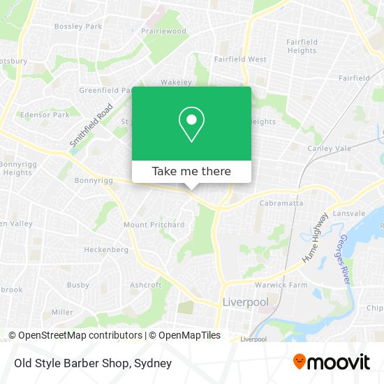 Old Style Barber Shop map