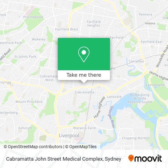 Cabramatta John Street Medical Complex map