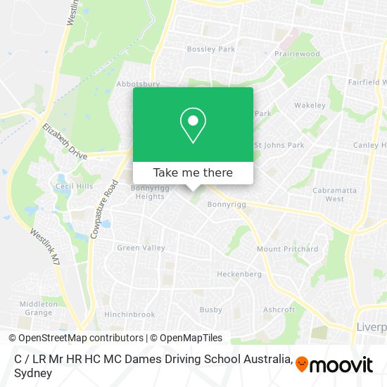 C / LR Mr HR HC MC Dames Driving School Australia map