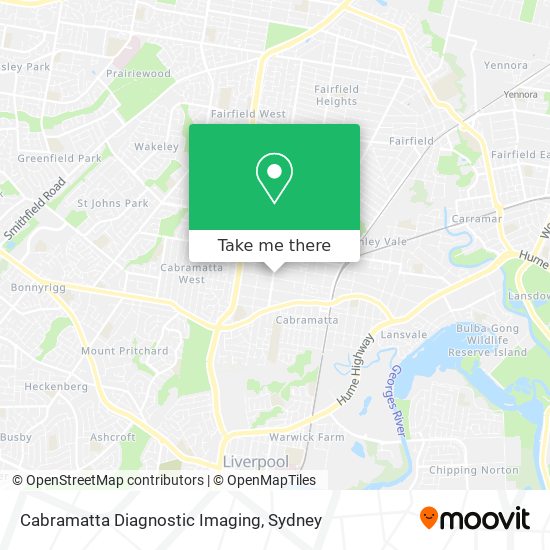 Cabramatta Diagnostic Imaging map