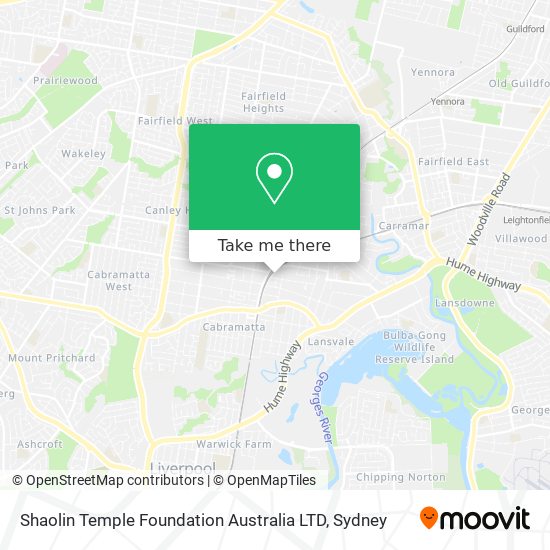 Shaolin Temple Foundation Australia LTD map