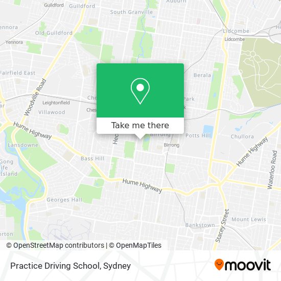 Practice Driving School map