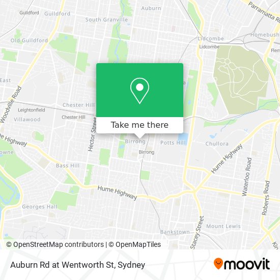 Auburn Rd at Wentworth St map
