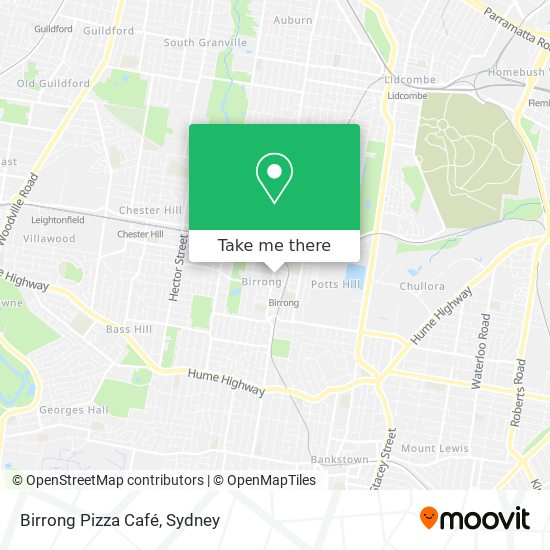 Birrong Pizza Café map