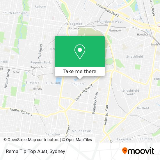 Rema Tip Top Aust map