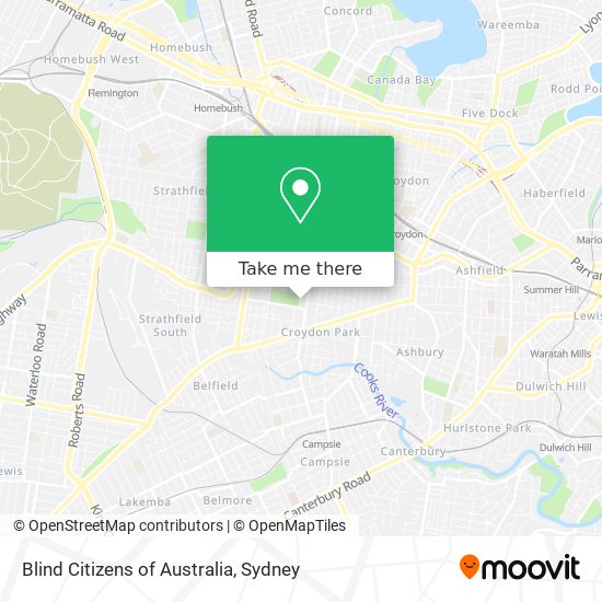Blind Citizens of Australia map