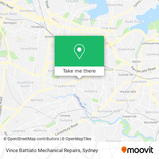 Vince Battiato Mechanical Repairs map